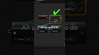 Unreal Engine Tip 14 Disable blueprint nodes unrealengine ue5 gamedev indiedev [upl. by Filippo]