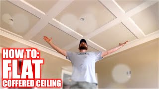 How to Build a Flat Coffered Ceiling [upl. by Yeffej]