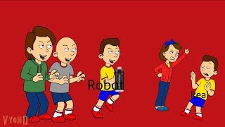 Classic Caillou and Boris Create a Clone Out of Caillou to Get Him in Trouble [upl. by Nnylesor327]