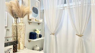 BATHROOM DECORATING IDEAS BUDGET FRIENDLY MODERN amp GLAM [upl. by Earehs]