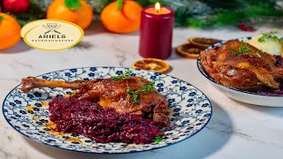 Gänsekeulen mit Rotkohl Hausmannskost [upl. by Dlanor]