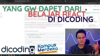 Review kelas dicoding react js  Kampus merdeka [upl. by Anonyw]