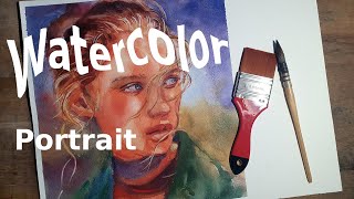 Watercolor Portrait full video [upl. by Fitzsimmons]