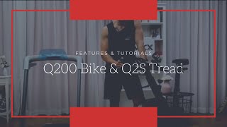 OVICX Q200 Exercise Bike amp Q2S Treadmill Tutorial  Features [upl. by Champaigne188]