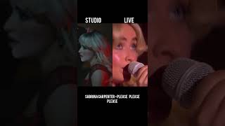 Sabrina carpenter Please Please Please Studio version vs live performance [upl. by Icat584]