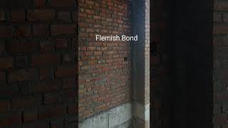 Flemish Bond in Brickworkflemishbrickbrickscivilengineering [upl. by Vernor851]