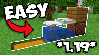 Minecrafts Easiest AFK Fish Farm  119 [upl. by Karoline]