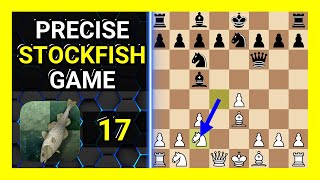 Precise Stockfish 17 Chess Game Scotch Game Meitner Variation [upl. by Analihp]