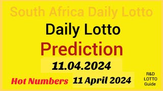 Daily Lotto Prediction For 11 April 2024  South Africa Daily Lotto Hot Numbers Today 11042024 [upl. by Kerrie454]