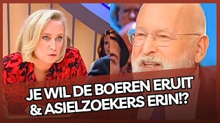 WOESTE Timmermans op zijn PLEK GEZET De boeren eruit amp ASIELZOEKERS erin [upl. by Ataynek]