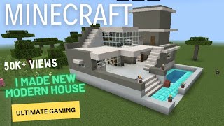 I MADE NEW MODERN HOUSE  MINECRAFT HOME  50K VIEWS  ULTIMATE GAMING shorts minecraft viral [upl. by Rilda]