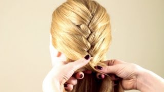 Обычная французская коса Basic french braid [upl. by Sandler106]