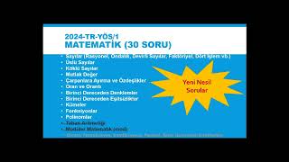 TR YÖS 2024 için nasıl hazırlanmalıyım [upl. by Llemhar]