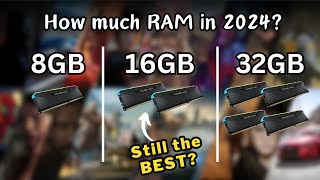 8GB vs 16GB vs 32GB  How much RAM in 2024  1080p [upl. by Aihsekyw877]