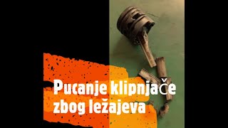 Pucanje klipnjace u motoru zbog losih lezajeva [upl. by Laith865]