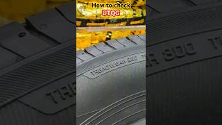 How to check UTQG code on tyres Treadwear Traction Temperature [upl. by Evania750]