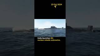 The fourth SSBN codenamed S4 was launched on October 16 shorts shortsviral [upl. by Yotal]