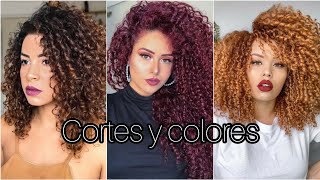 CORTES y COLORES para CABELLO RIZADO 2023 mejores CORTES para PELO RIZADO TINTES para CABELLO RIZADO [upl. by Araht803]