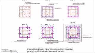 Reinforced Concrete Column Jacketing Detail [upl. by Imhskal]