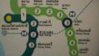 BTS SkyTrain Map  Bangkok [upl. by Perrie]