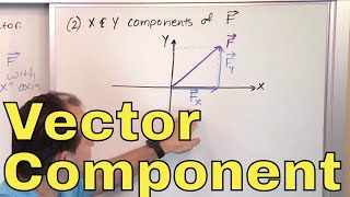 17  Calculating Vector Components in Physics Part 1 Component form of a Vector [upl. by Cha]