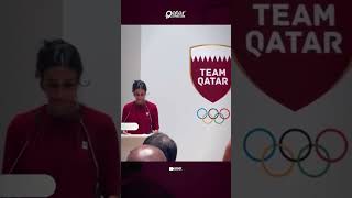 HE Sheikha Hint Bint Hamad Al Thani delivering a speech during the Paris 2024 Olympic Games [upl. by Egwan]