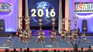 Cheer Athletics Panthers Worlds 2016 SemiFinals [upl. by Eicyaj]