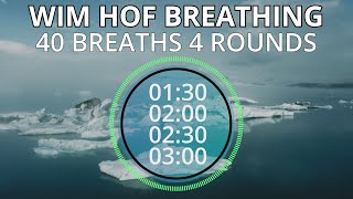 Wim Hof Guided Breathing Session  4 Rounds Advanced No Talking [upl. by Garrity]