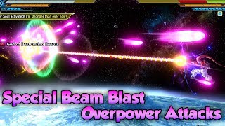 Special Beam Blast Overpower Attacks  Dragon Ball Xenoverse 2 [upl. by Koval]