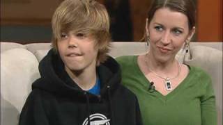 Justin Bieber  First time on Television  100 Huntley Street [upl. by Nannoc]