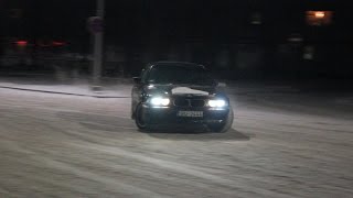 Зимний дрифт  Winter drift E38Touareg и другие [upl. by Lumbye]