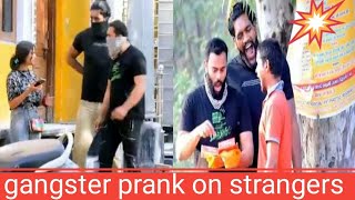 gangster prank on strangers  prank in India  PN entertainment videos [upl. by Aihsal]