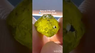 Natural yellow Diamond 💎💎 3945 ct gemstonesdesires6445Pls SubsMy YouTube▶️ ❤ [upl. by Sankey526]