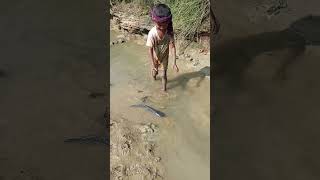 little boy caught big fish shorts fishing youtubeshorts [upl. by Enilesor]