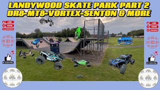 LANDYWOOD SKATE PARK 2 with DR8MT8VORTEXSENTON amp MORE fun rccar MT8 [upl. by Earlene]