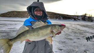 Mobridge Annual Ice Fishing Tournament Ice Fishing Lake Oahe [upl. by Casabonne]