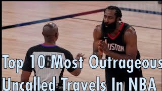 Top 10 Most Outrageous Uncalled Travels In NBA History nba nbahighlights [upl. by Eihtak175]