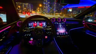 LATE NIGHT 2024 AMG GLC 43 POV DRIVE IN TORONTO [upl. by Araes489]