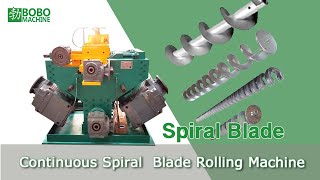 Hydrualic Continuous Helical Spiral Screw Flight Blade Cold Rolling Machine [upl. by Debbie452]