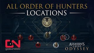 AC Odyssey  Legacy of the First Blade  All Order of Hunters  Order of Ancients Locations [upl. by Wolfe]