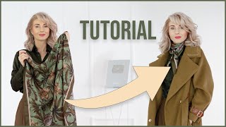 Einfaches und Stilvolles SeidentuchBinden Schnelles DIY Tutorial [upl. by Amalee]