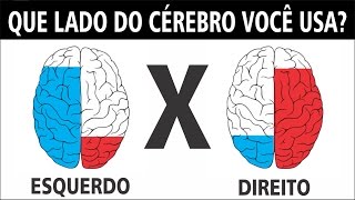 QUE LADO DO CÃ‰REBRO VOCÃŠ USA MAIS TESTE PSICOLÃ“GICO E PERSONALIDADE [upl. by Adnamas]