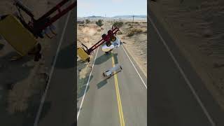 Realistic Highway Car Crashes 73 shorts beamngdrive [upl. by Eedeed]