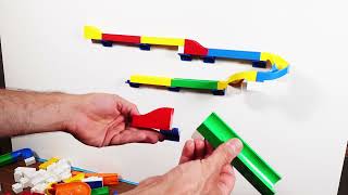 Let Your Marbles Run on walls  Lego DuploHubelino magnetic mount marblerun legoduplo 3dprinting [upl. by Terraj]