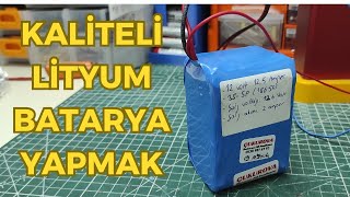 AŞIRI GÜÇLÜ LİTYUM BATARYA YAPIMI 12 Volt Lityum Pil Yapımı [upl. by Anelys]