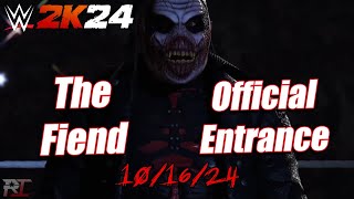 WWE 2K24 The Fiend Entrance 101624 [upl. by Boulanger150]