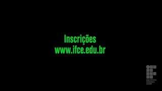 Inscrições para os cursos técnicos do IFCE [upl. by Claire927]