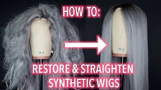 How To Restore and Straighten A Synthetic Wig [upl. by Tigdirb]