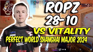 CS2 POV FaZe ropz 2810 vs Vitality Anubis  Perfect World Shanghai Major 2024 [upl. by Goulder]