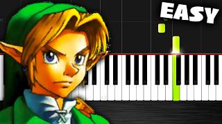 The Legend of Zelda Theme  EASY Piano Tutorial by PlutaX [upl. by Pansy]